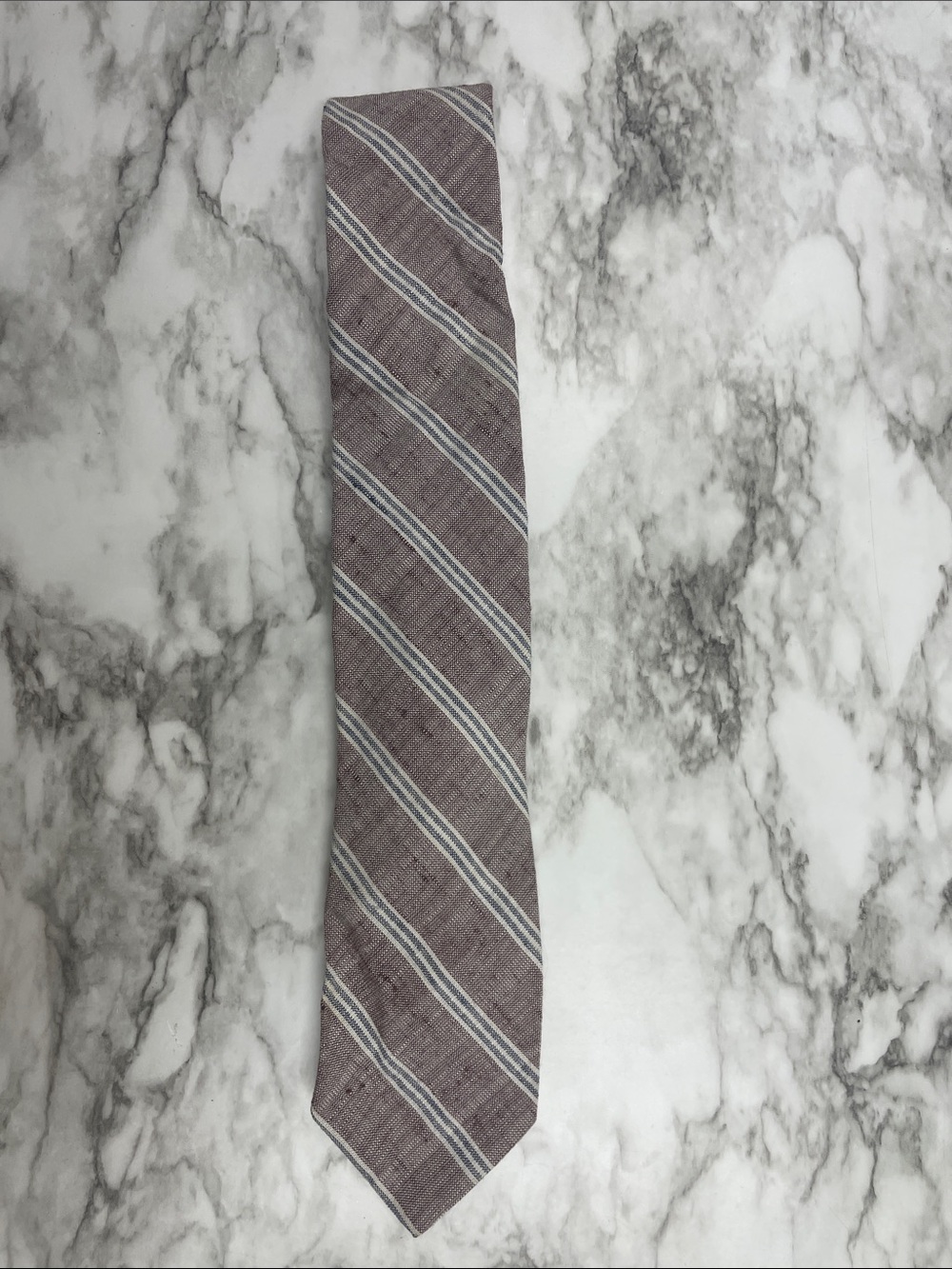 Men's Mauve Striped Dress Tie